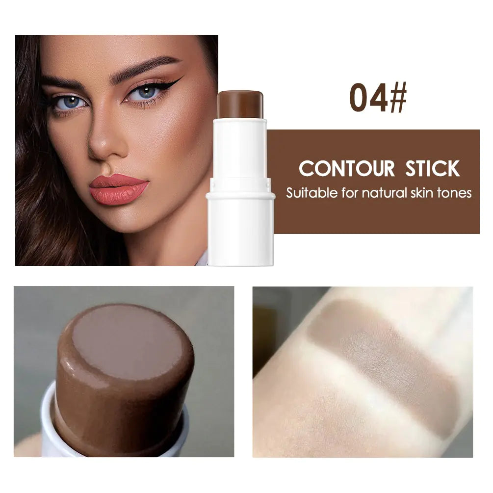 a close up of a woman's face with a conceal stick