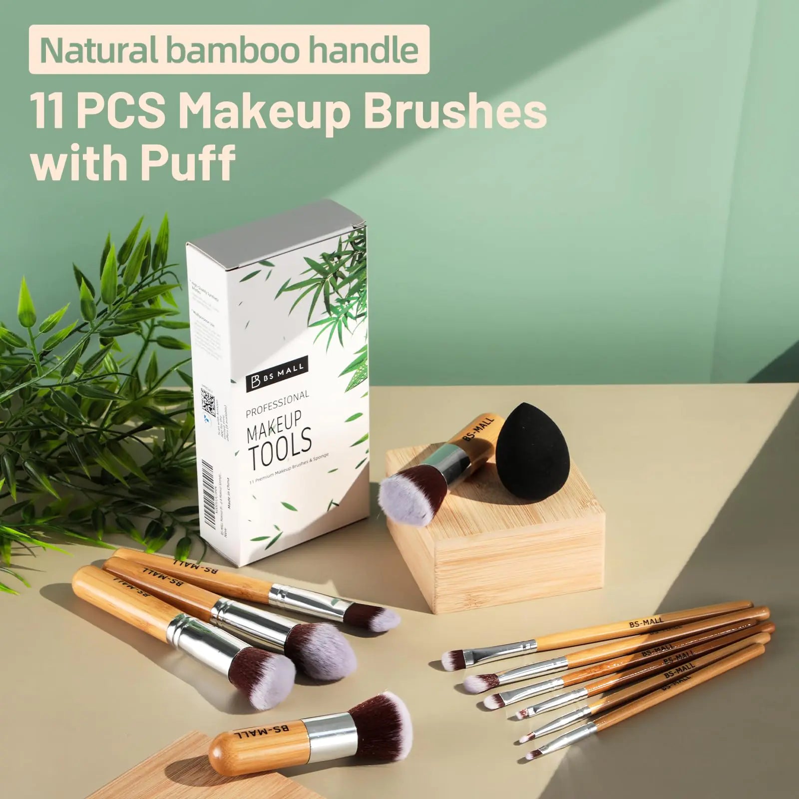 Introducing the BS-MALL Makeup Brush Set that includes an eco-friendly bamboo makeup brush set and sponge. Ideal for contouring and other beauty needs, these tools are a must-have for ladies passionate about makeup. Join the new arrival trend at Blooming Violets and enjoy free shipping!