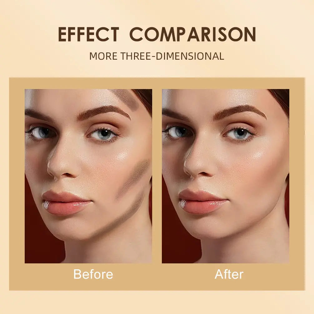 the before and after of a woman's face