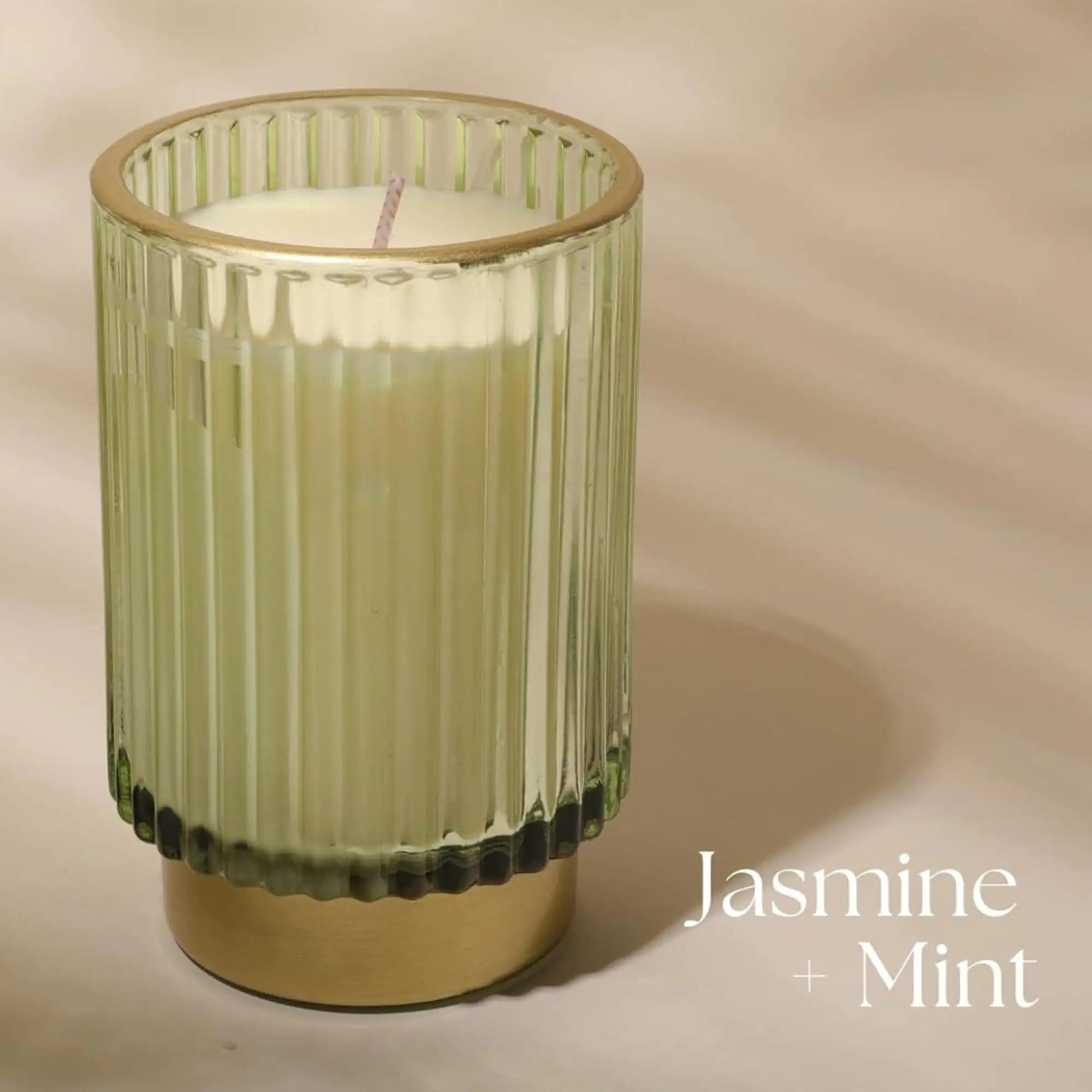 a candle that is inside of a glass