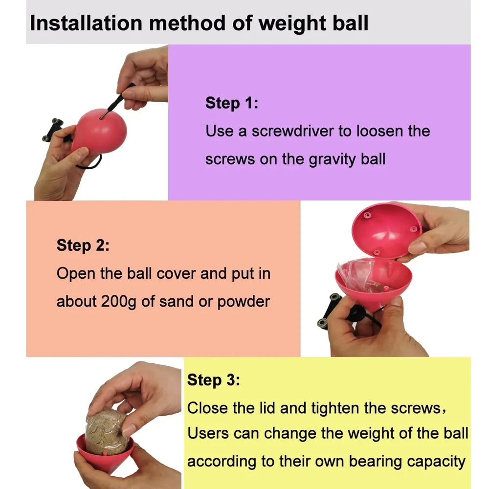 instructions on how to use a weight ball