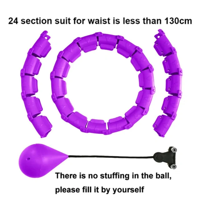 a purple object with a black object in the middle of it