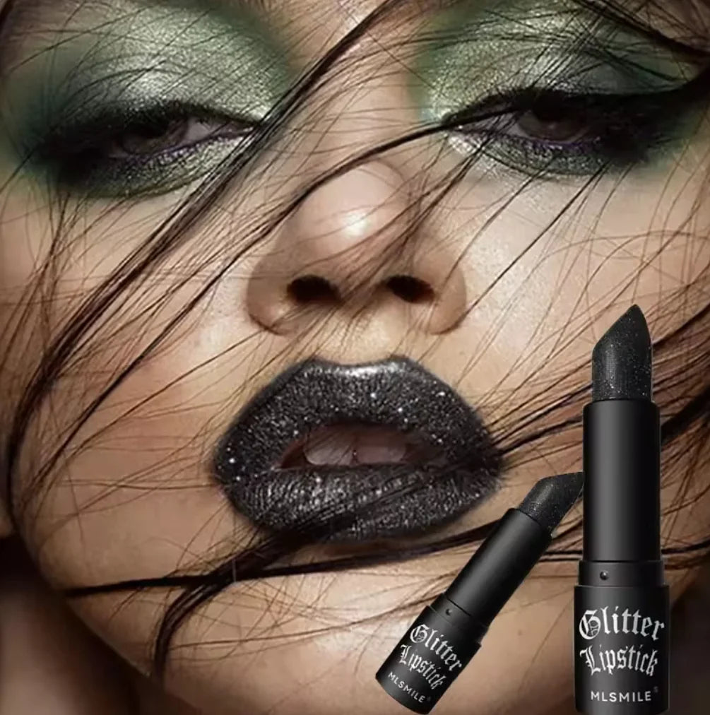 a woman's face with makeup and makeup brush