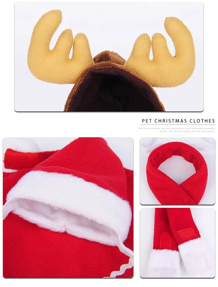 a picture of a reindeer hat and scarf
