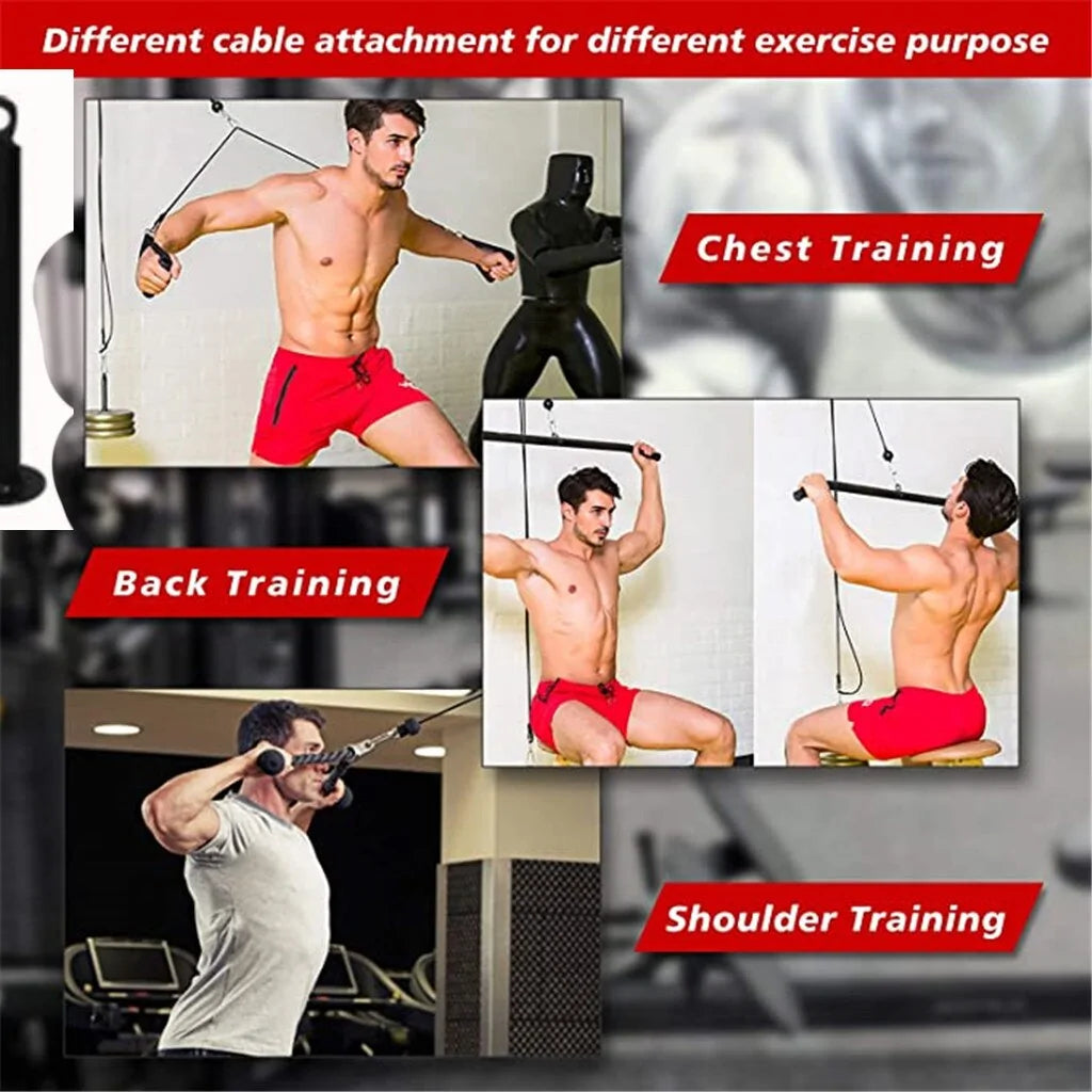 a man in red trunks holding a barbell