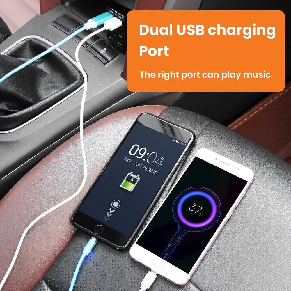 an image of a car charger and a cell phone