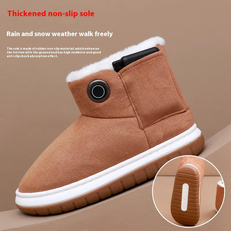 a close up of a brown shoe with a white sole
