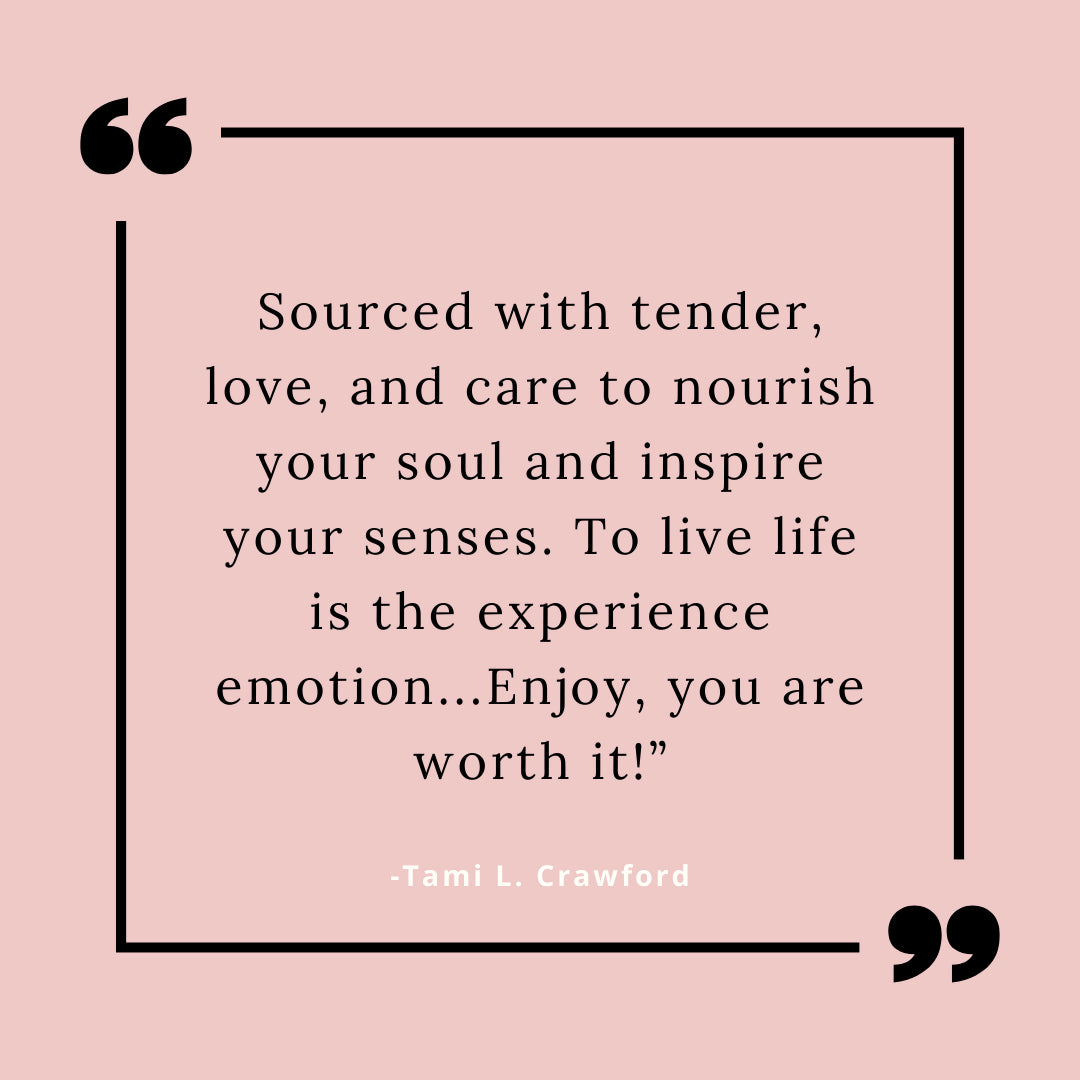 A quote illustration emphasizing self-care, accompanying the 'Magnolia' hand poured concrete candle by Blooming Violets. This fragrant candle enriches your home decor with a serene ambiance, perfect for nurturing relaxation in both spring and summer. Experience the essence of TLC with this long-lasting candle, available with free shipping.