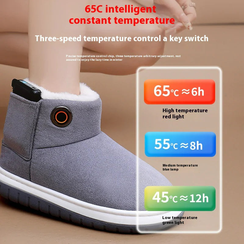 a women's winter boots with a button on the side