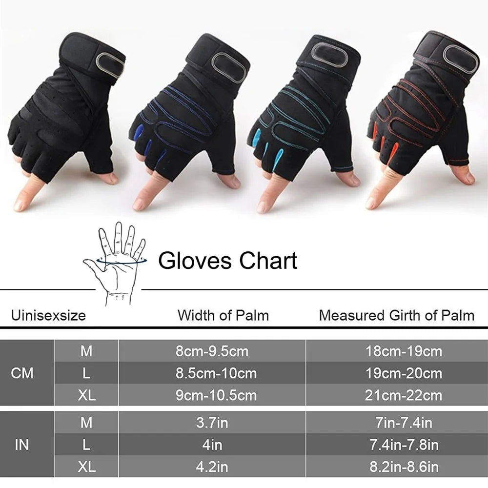 a pair of gloves with different colors and sizes