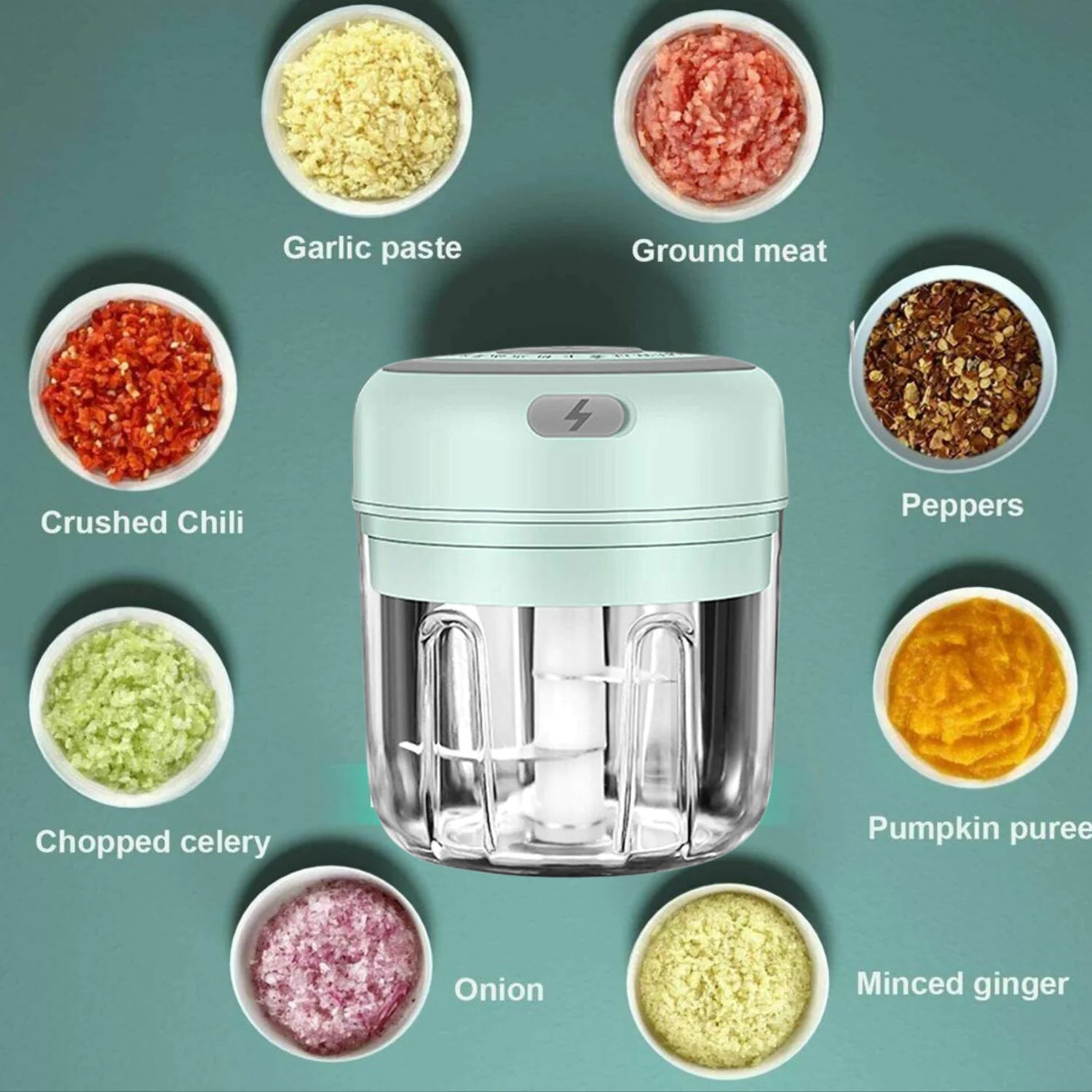 an image of a food processor with all the ingredients