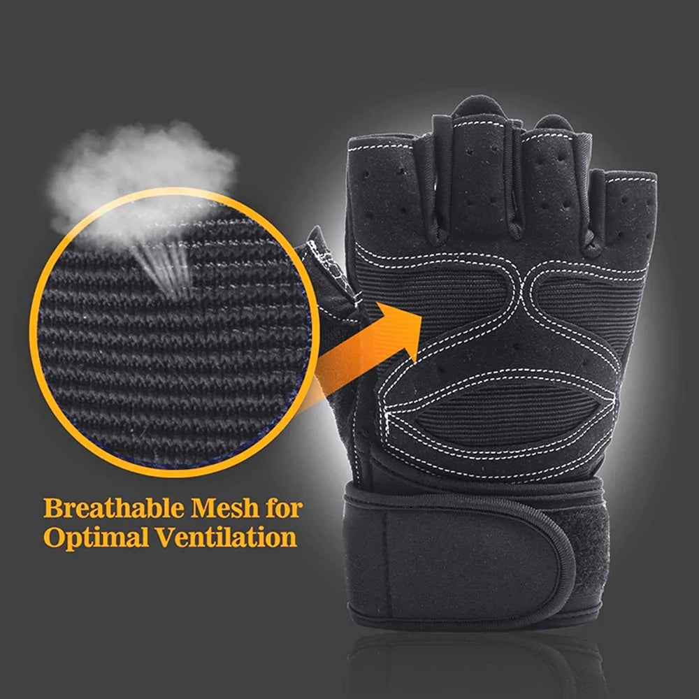 a pair of black gloves with white stitching on the fingers
