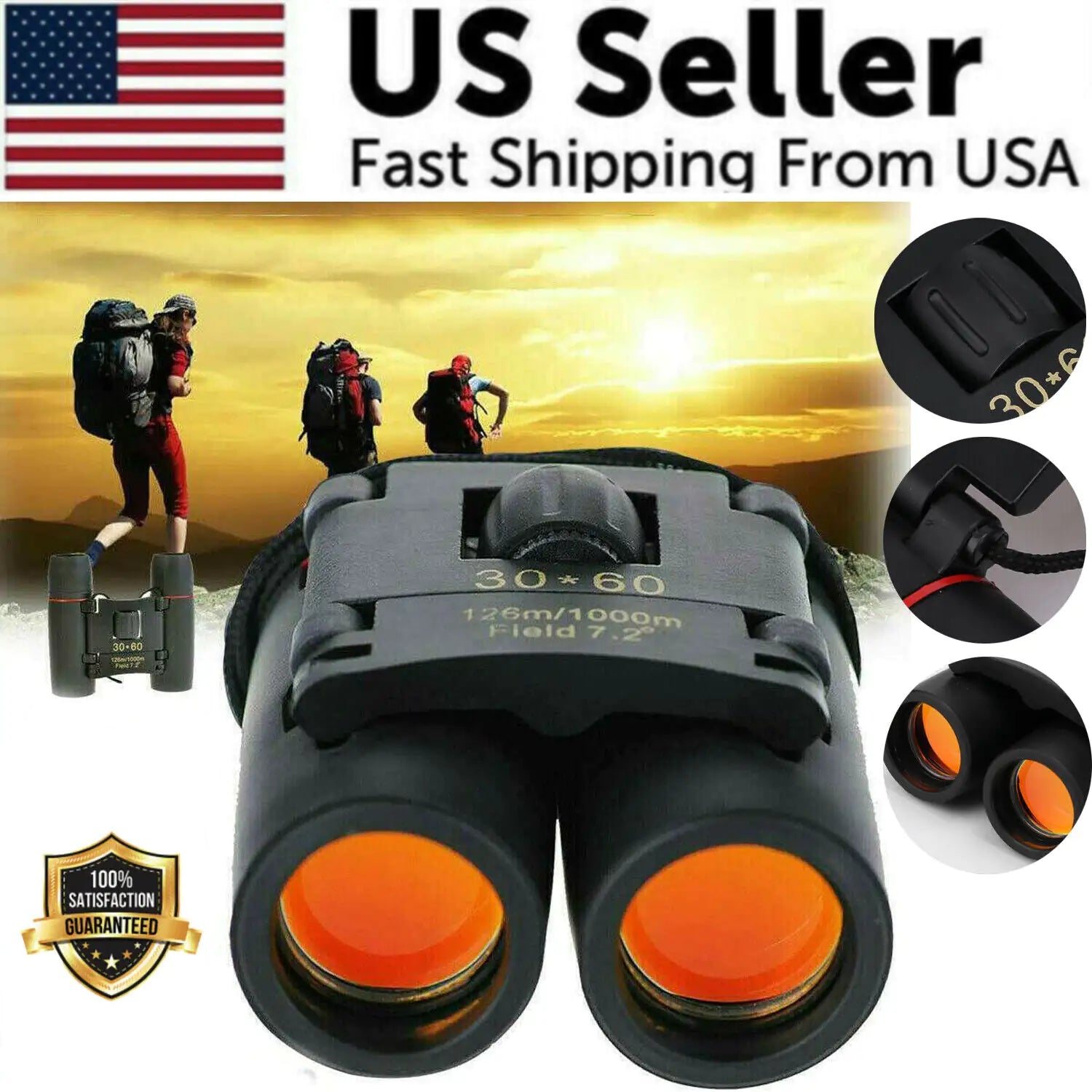 a pair of binoculars with the words us seller fast shipping from usa