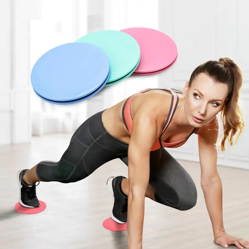 a woman is doing push ups on a yoga mat