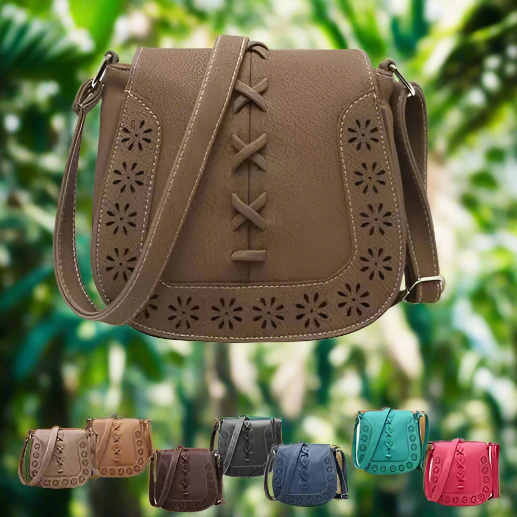 a cross body bag with a cross - body design